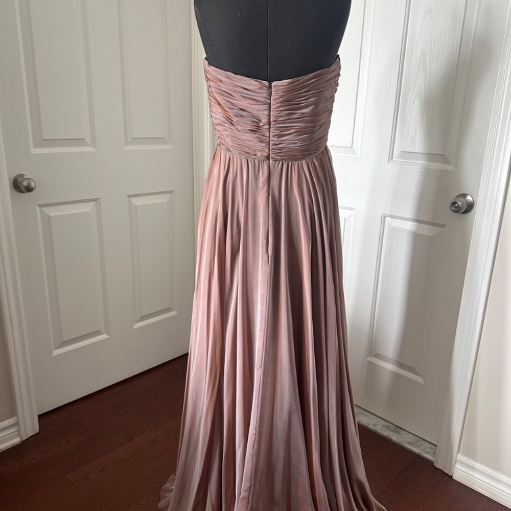 Arthur Mendoca  New strapless chiffon gown - Picture 3 of 7
